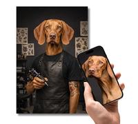 Poster Personnalisé Chien ou Chat Style Tatoueur - Portrait Animal Sur Mesure - Affiche Déco Murale Premium - Cadeau Personnalisé Propriétaire d’Animaux - 4 Tailles