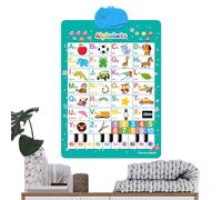 Poster phonique électronique - Tableau mural sonore coloré, apprentissage pédagogique à l'âge préscolaire, outil de lecture interactif, matériel pédagogique attrayant | Aide à l'apprentissage fiable