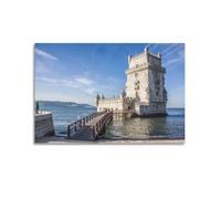Poster photo moderne sur toile avec vue panoramique - Décoration murale - 50 x 75 cm - Style sans cadre