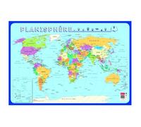 Poster planisphère effaçable à sec - L 76 x l 52 cm