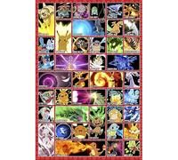 Poster Pokémon Moves - Papier Glacé - 91x61cm