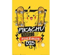 Poster Pokémon Pikachu Charged Up - Dimensions : 61 x 91,5 cm