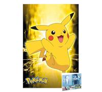 Poster Pokémon (Pikachu Neon - Lightning) (dimensions : 61 cm x 91,5 cm) (poster et bandes de posters)