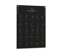 Poster Pole Dance - Niveau 01 - Impression sur toile - Affiches d'œuvres d'art - Esthétique - 20 x 30 cm