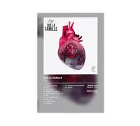 Poster pour l'album « Que la famille » du duo hip-hop français PNL - Impression sur toile - Décoration murale pour salon, chambre à coucher - 30 x 45 cm