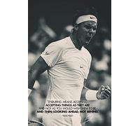 Poster pré-signé de Rafael Nadal quote - 30x20 cm - Motivational