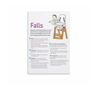 poster Prevent Baby Falls Safety Poster, New Parents Essential Guide, Educational Wall Art for Nursery Room Decor(Framed,12x18inch(30x45cm))