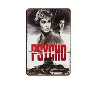 Poster psychologique rétro en métal avec inscription « Thriller » - Décoration murale - 20 x 30 cm