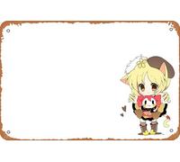 Poster Puella Magi Madoka Magica, Mami Tomoe, Charlotte (Puella Magi Madoka Magica) Décoration murale rétro en métal 20,3 x 30,5 cm