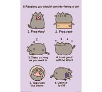 Poster Pusheen Les raisons d'être un chat 61x91.5cm