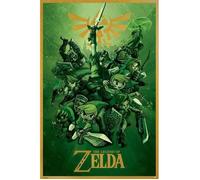 Poster - PYRAMID - The Legend of Zelda - Link - Vert - Rectangulaire - Intérieur