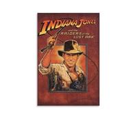 Poster Raiders of The Lost Ark - Affiche d'art représentant le film d'aventure emblématique d'Indiana Jones en action (1) - Impression sur toile - Décoration murale moderne - 50 x 75 cm
