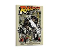 Poster Raiders of The Lost Ark - Affiche du film d'aventure emblématique représentant Indiana Jones en action (7) - Impression sur toile - Décoration murale moderne - 20 x 30 cm