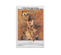 Poster Raiders of The Lost Ark - Affiche du film d'aventure emblématique représentant Indiana Jones en action (34) - Impression sur toile murale - Poster photo peinture pour décoration de chambre (20