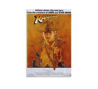 Poster Raiders of The Lost Ark - Affiche du film d'aventure emblématique représentant Indiana Jones en action (10) Décoration d'intérieur Décoration murale à suspendre Impression décorative 30 x 45 cm