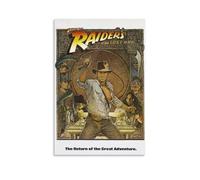 Poster Raiders of The Lost Ark - Affiche du film d'aventure emblématique représentant Indiana Jones en action (27) - Impression sur toile murale - Poster photo peinture pour décoration de chambre (20