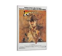 Poster Raiders of The Lost Ark - Affiche et décoration murale moderne du film d'aventure représentant Indiana Jones en action (34) 20 x 30 cm