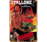 Poster Rambo : First Blood, Part 2 (1985) - Décoration murale rétro en métal - 20,3 x 30,5 cm