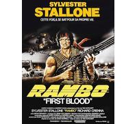 Poster RAMBO, SYLVESTER STALLONE, Reproduction Affiche film, Vintage, Déco murale HQ (sans cadre) (40X60 CM)