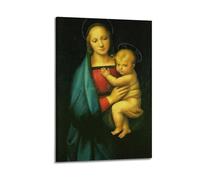 Poster Raphael de peintures célèbres (Vierge du Grand-Duc) Impression photo sur toile Décoration d'intérieur Chambre à coucher Décoration moderne 40 x 60 cm