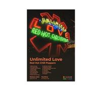 Poster Red Hot Chili Peppers Music Album Unlimited Love Cover Tracklist Vintage Rock Band Art Fans Décoration de chambre Poster Toile Décoration murale Peinture pour salon chambre à coucher