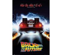 Poster Retour vers Le Futur - Delorean (61cm x 91,5cm)