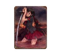 Poster rétro Anime BLOOD-C 4 en métal - Décoration murale - 30 x 40 cm