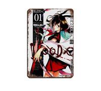 Poster rétro Anime BLOOD-C 9 en métal - Décoration murale - 20 x 30 cm