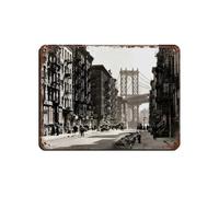 Poster rétro de 1936 New York City - En métal - Décoration murale - 30 x 40 cm