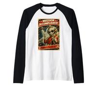 Poster rétro de la Mission OVNI de Science-Fiction Extraterrestre Manche Raglan