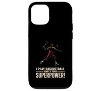 Poster rétro drôle de Racquetball Superpower Coque pour iPhone 12/12 Pro