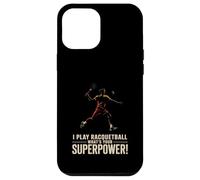 Poster rétro drôle de Racquetball Superpower Coque pour iPhone 12 Pro Max