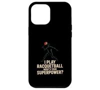 Poster rétro drôle de Racquetball Superpower Coque pour iPhone 12 Pro Max