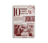 Poster rétro du film comédie « 10 Things I Hateabout You » - Décoration murale - 20 x 30 cm