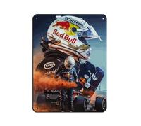 Poster rétro en métal avec inscription « World Formula 1 Driver Max Verstappen » - Décoration murale - 30 x 40 cm