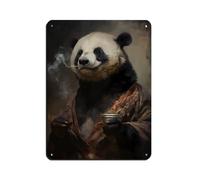 Poster rétro en métal de qualité musée - Impression sur papier mat - Art chic - Peinture sur fer - Bar Personnes Cave Café, Famille Garage - Décoration murale - 30 x 40 cm