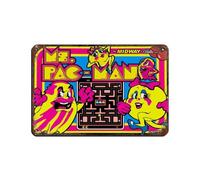Poster rétro en métal Ms Pac-Man Game 12 - Décoration murale - 20 x 30 cm