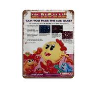 Poster rétro en métal Ms Pac-Man Game 14 - Décoration murale - 30 x 40 cm