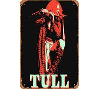 Poster rétro Jethro Tull en métal vintage 30,5 x 20,3 cm Décoration murale
