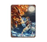 Poster rétro Kyojuro Rengoku Akaza Demon Slayer Mugen Train 4 - Décoration murale - 30 x 40 cm