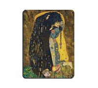 Poster rétro « Le baiser » de Howl's Moving Castle As An Homage to Gustav Klimt's « The Kiss » - Décoration murale - 30,5 x 40,6 cm (30 x 40,6 cm)
