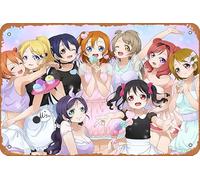 Poster rétro Maki Nishikino, Eri Ayase, Hanayo Koizumi, Honoka Kousaka, Kotori Minami, Nico Yazawa, Nozomi Tojo, Rin Hoshizora, Umi Sonoda, Love Live!
