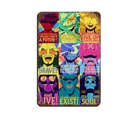 Poster rétro One Piece Strong World Manga en métal - Décoration murale - 20 x 30 cm