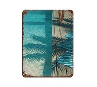 Poster rétro Palm Shadows by The Poolside - Décoration murale - 30 x 40 cm