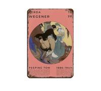 Poster rétro Peeping Tom en métal - Décoration murale - 20 x 30 cm