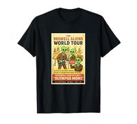 Poster rétro Rock Stars World Tour Roswell Aliens 1947 T-Shirt