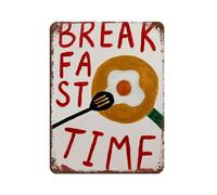 Poster rétro « Shit Happens » en métal - Décoration murale - 30 x 40 cm