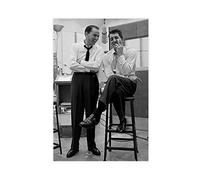 Poster rétro sur toile Frank Sinatra, Dean Martin - Décoration de chambre à coucher, bureau, chambre - Cadeau sans cadre - 30 x 45 cm