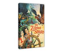 Poster rétro « The 7th Voyage of Sinbad » - Pour club, restaurant, décoration de chambre à coucher - 40 x 60 cm