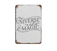 Poster rétro « The Universe Is Full Of Magic » - Décoration murale - 20 x 30 cm
